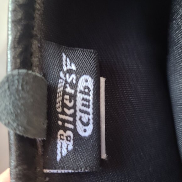 Black Leather Gauntlet Gloves Biker's Club 3XL Thinsulate 40g & Rain Cover - Picture 9 of 10